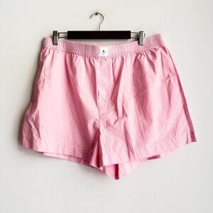 Anthropologie The Wren Boxer Short Cotton Viscose Pink XL